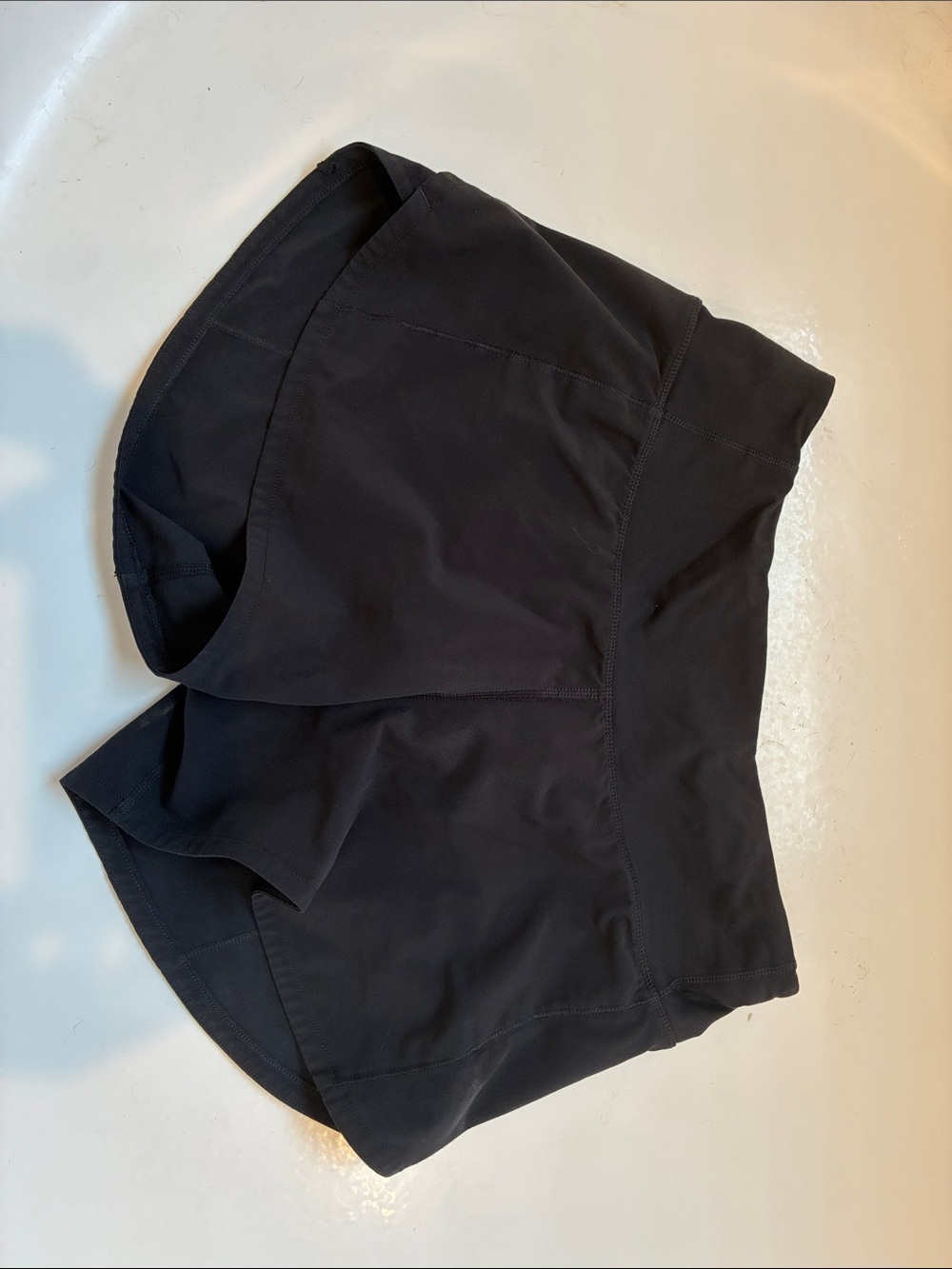 Women's Black LuLuLemon Athletic Shorts